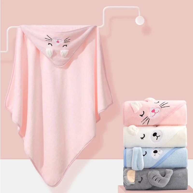 Une couverture chaude pour le bain en coton adaptée à toutes les saisons, offrant une grande capacité d'absorption.