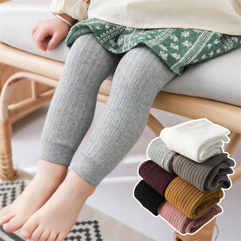 Des collants, Leggings confortable en coton solides adaptés aux bébés garçons et filles âgés de 0 à 3 ans.