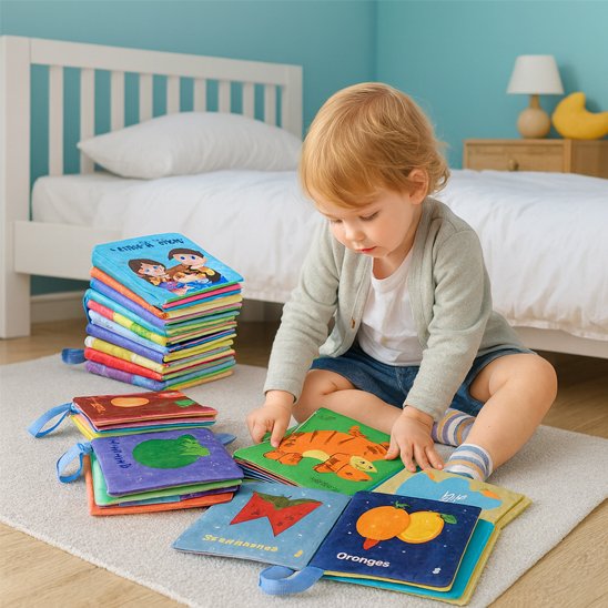 Livre bebe en tissus