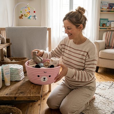 Panier rangement bébé