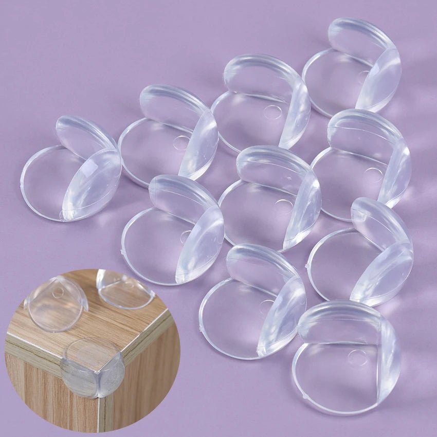 10PCS Child Baby Safety Silicone Protector Table Corner Edge Protection Cover Transparent Spherical Anti Collision Edge Guards - BABYONCLOUDS