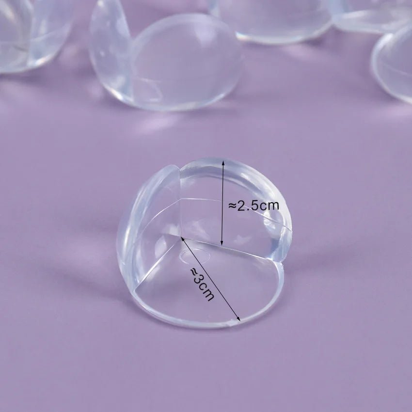 10PCS Child Baby Safety Silicone Protector Table Corner Edge Protection Cover Transparent Spherical Anti Collision Edge Guards - BABYONCLOUDS