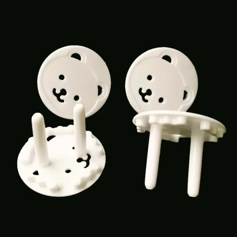 8pcs Baby Safety Child Electric Socket Outlet Plug Protection Security Two Phase Safe Lock Cover Kids Sockets Cover Plugs