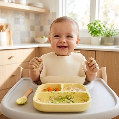 Assiette bébé ventouse 