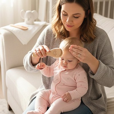 Brosse cheveux pour bebe 
