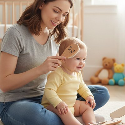 Brosse cheveux pour bebe 