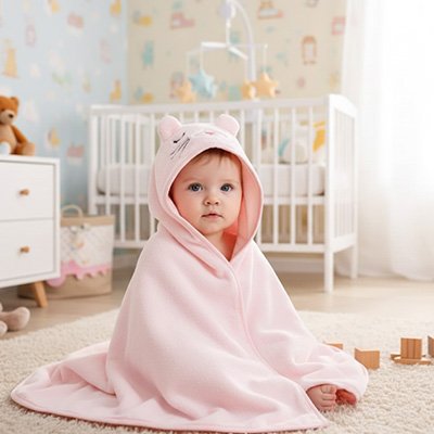 Cape de bain bébé 