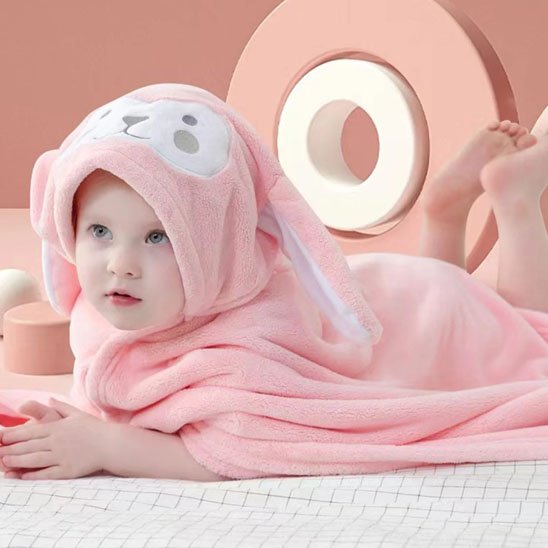 Cape de bain bébé 