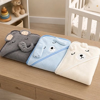 Cape de bain bébé