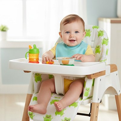 Coussin chaise haute 