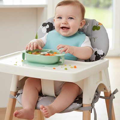 Coussin chaise haute 