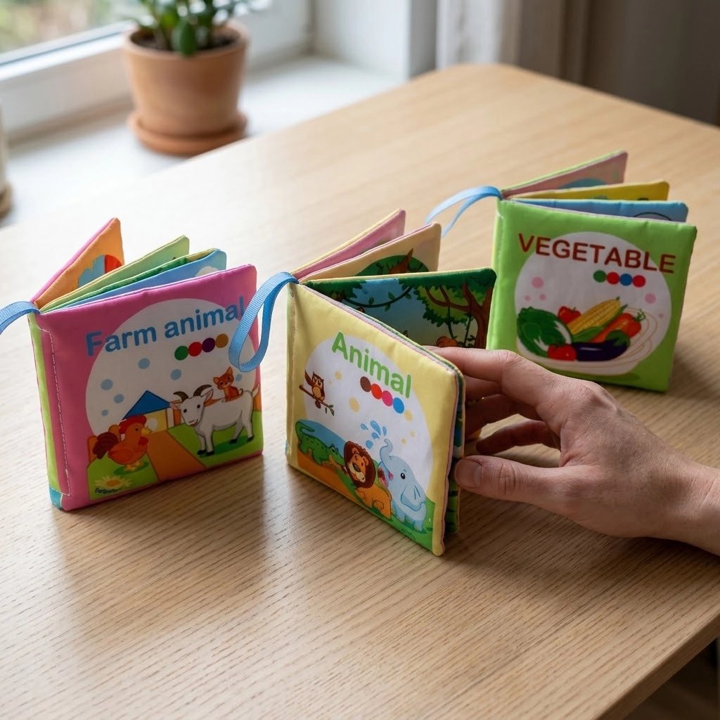 Livre bebe en tissus