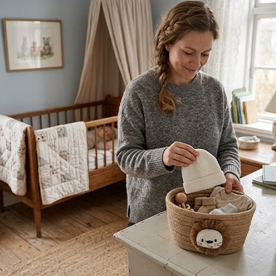 Panier rangement bébé