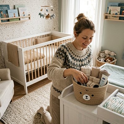 Panier rangement bébé