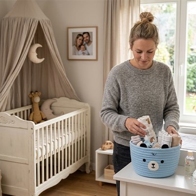 Panier rangement bébé