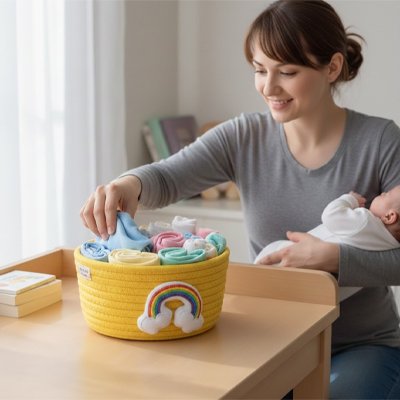 Panier rangement bebe 