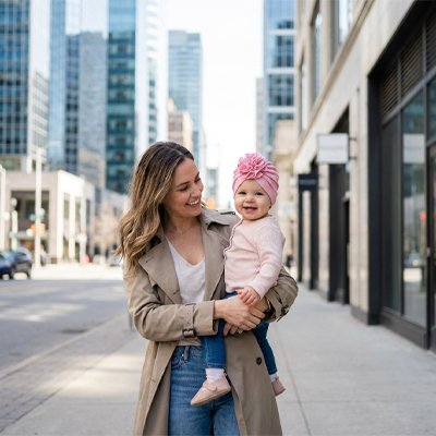 Turban bebe fille 