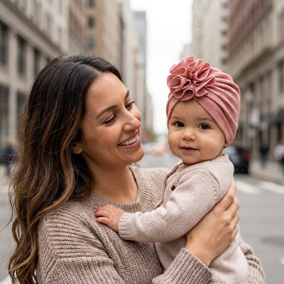 Turban bebe fille 