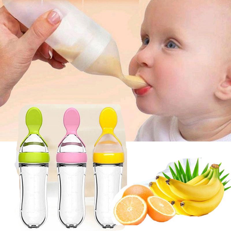 Biberon avec cuillère pour nouveau-né | EasyBottle™ - BABYONCLOUDS