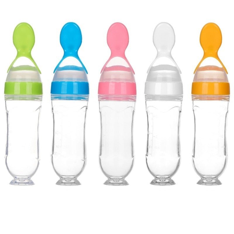 Biberon avec cuillère pour nouveau-né | EasyBottle™ - BABYONCLOUDS