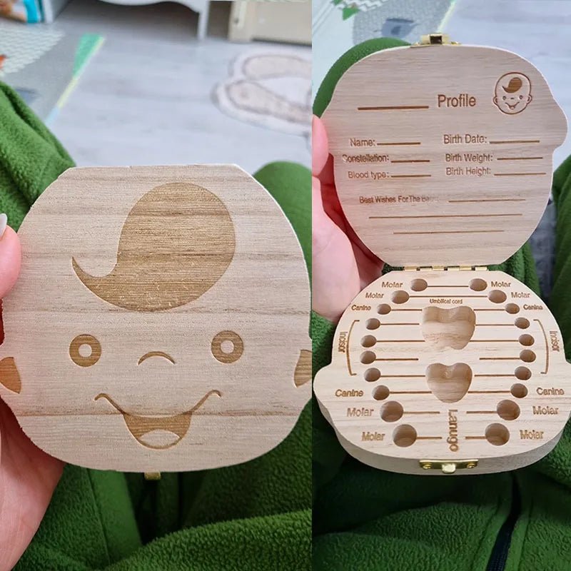 boîte à dents de lait en bois pour bébé 😊 - BABYONCLOUDS