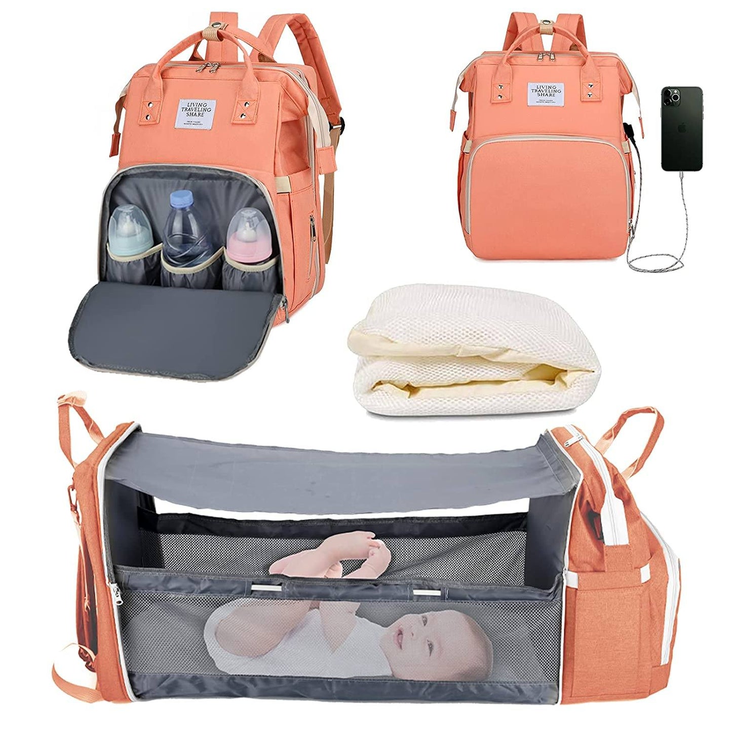 Sac à langer portatif | Berceau de voyage BabyNappy™ - BABYONCLOUDS